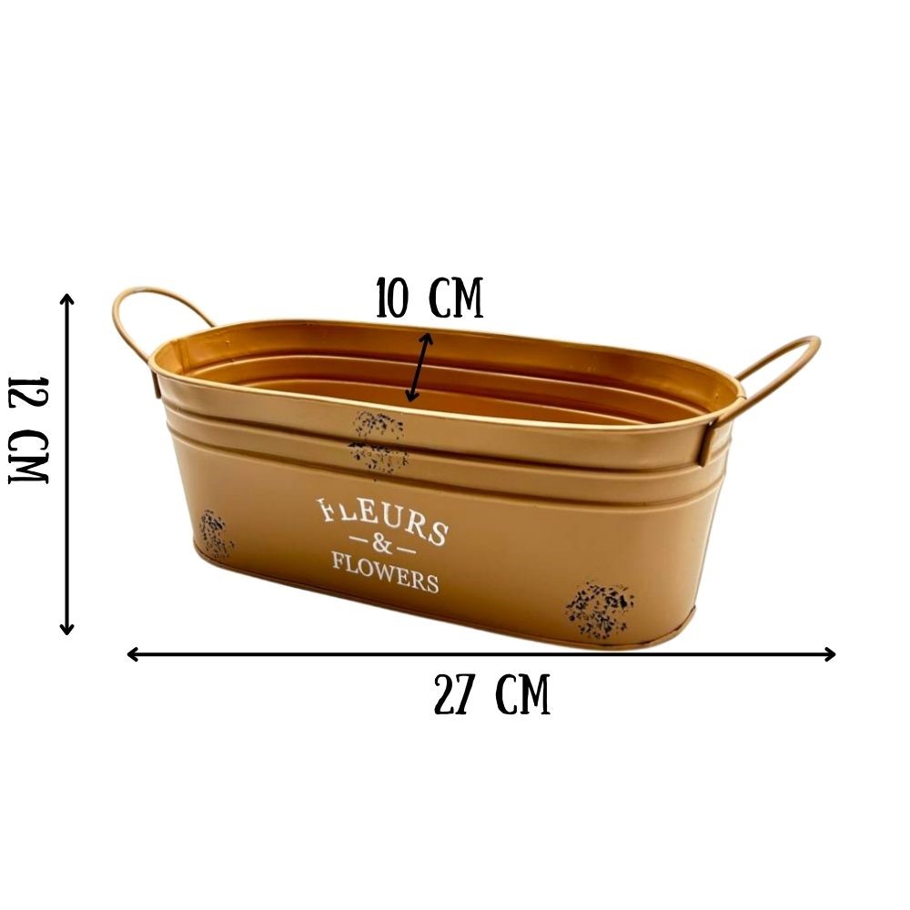 Кашпо TM24-M6  27х12х10см (Бежевый)